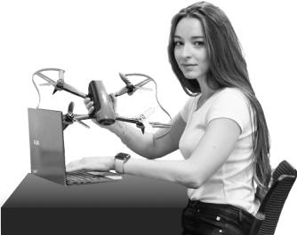 girl-with computer and desk